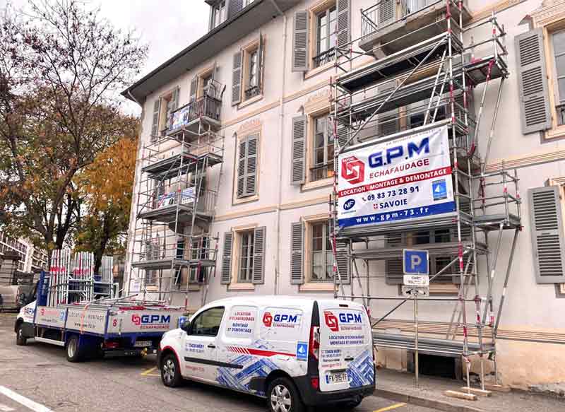 G.P.M ÉCHAFAUDAGE - Location et montagez / démontage d'échafaudage en Savoie, Haute Savoie et en Isère, pour travaux en hauteur à Chambéry … ( Location et vente ) GPM échafaudages
